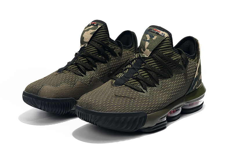 2019 Nike LeBron 16 Low Army Green Black